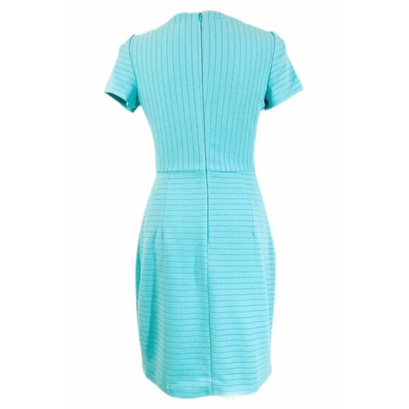Muse Seafoam Aqua Green Cap Sleeve Sheath Dress size 12 Women's - Picture 3 of 5